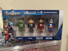 Lot Of Bearbrick 100% Medicom Toy Avengers Hulk Flags Anime Marvel Be@rbrick