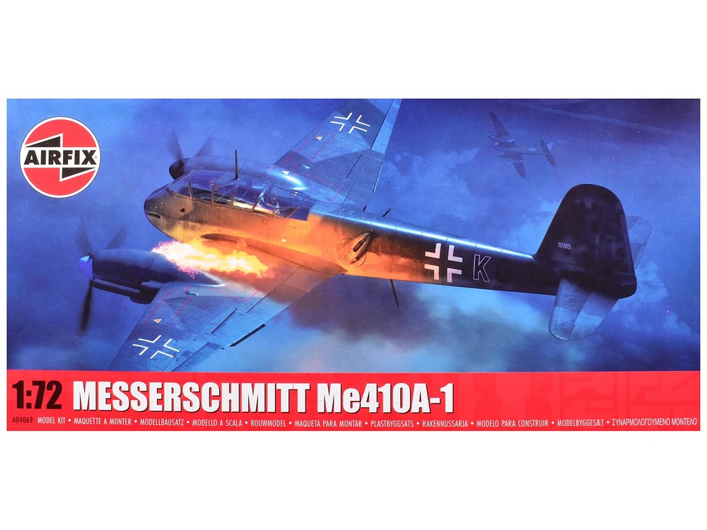 Level 2 Model Kit Messerschmitt Me410A-1 Fighter Aircraft with 2 Scheme Options