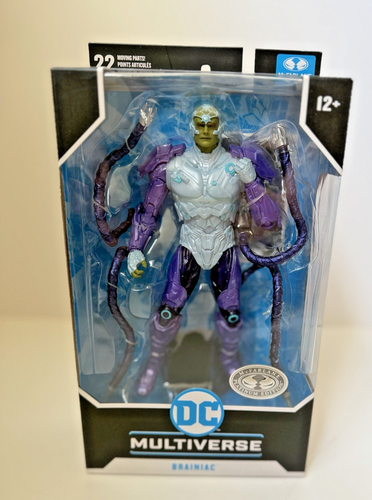 Mcfarlane DC Gaming WV10 Multiverse Injustice 2 PLATINUM EDITION CHASE BRAINIAC!