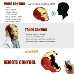 AUTOKING Iron Man MK5 1:1 Helmet Wearable Voice-control Golden Mask Cosplay US!!