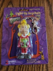 2000 The Grinch Light Up Keychain Cindy Lou Who In Package