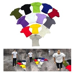 1/12 Scale Male Soldier T-Shirt Short Sleeve Clothes Model for 6″ Action Figure