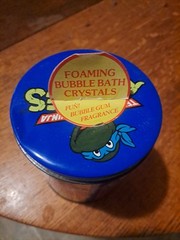 Tmnt 1990 Bubble Bath Crystals 10oz. Completely Full Still!