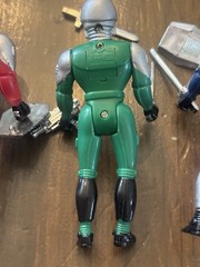 Soma 1994 Sonic Ranger Blue Green Red Chrome Light Up eyes 4″ – Untested W Acc