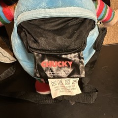 Chucky Doll Plush Backpack Good Guys Horror By Bioworld. 100% Polyester 17+