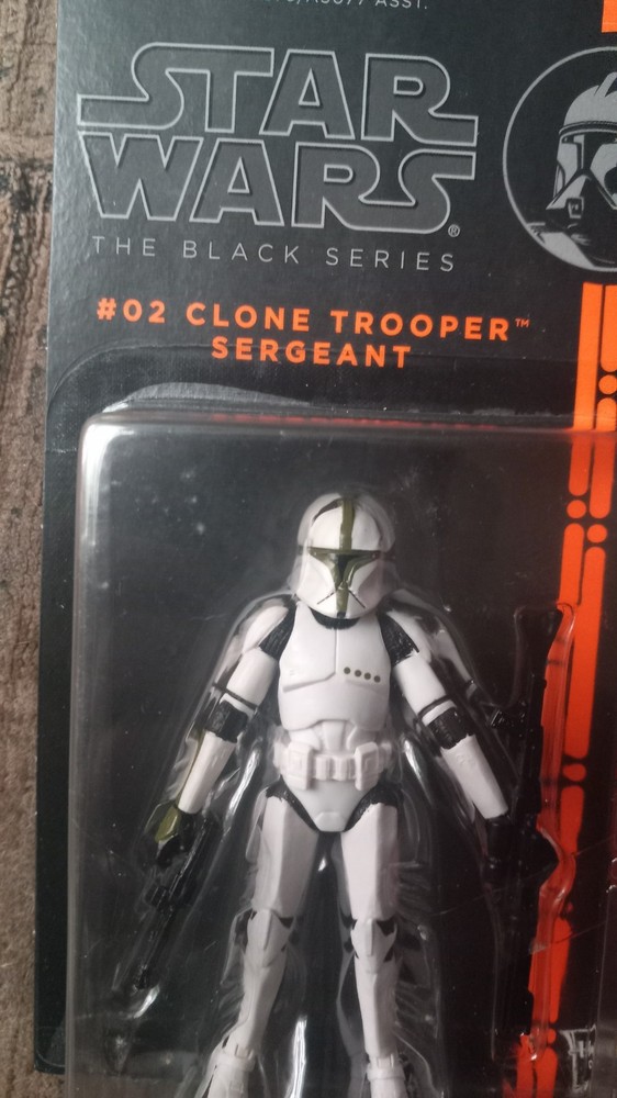 Star Wars The Black Series 3.75″ #02 Clone Trooper Sergeant Action Figure – NEW
