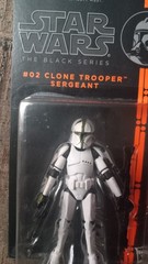 Star Wars The Black Series 3.75″ #02 Clone Trooper Sergeant Action Figure – NEW