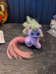 Vtg Little Pretty Kitty Heaven Heart RARE Mattel Show Offs Purple Pink Cat Toy