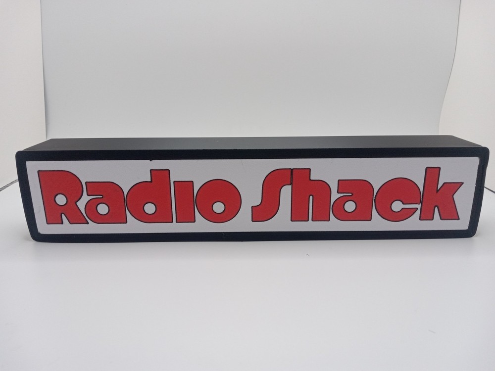 Retro Radio Shack logo 10″ lightbox sign retro logo used from 1970s-1980s