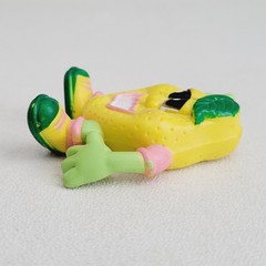 Lot of 2 ReaLemon Juice Advertising Lemon Head 2″ figures (read description)