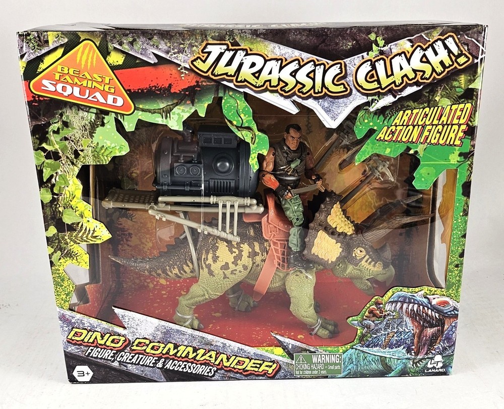 Lanard Toys Primal/Jurassic Clash: Dino Commander (Triceratops – 1:18 Scale)