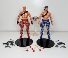 NECA Contra Bill Mad Dog Rizer & Lance Scorpion Bean Figures Player Select NES