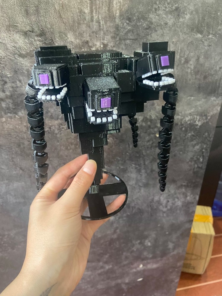 Articulated Wither Storm, Flexi Fidget Toy, 3D Printed-12-20cm