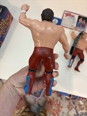 Vintage LJN WWF Superstars 1986 British Bulldogs w/ Bio Card!