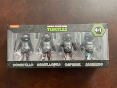 Rare BLACK VERSIONTeenage Mutant Ninja Turtles 4 in 1 Figure Set HEROCROSS 2016