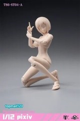 86TOYS 1/12 T86-ST Flexible 6″ Slim Female Joint Action Figure Head &Body Model