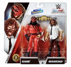 WWE Main Event Showdown Mankind & Kane 2-Pack Series # 18, Mattel, NEW 🔥 🔥