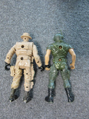 Lot of 10 Army Soldier Tank Chap Mei Beige Green Military Action Figues