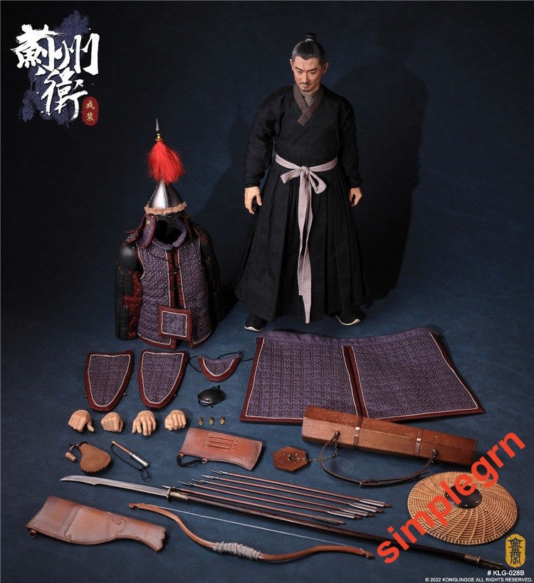 KONGLINGGE KLG-R028B-A Ming Dynasty Jizhou Commander 1/6 Blue Armor Ver. INSTOCK