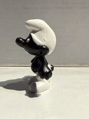 Vintage Rare Angry Black Smurf Red Eyes & Teeth Peyo Schleich Portugal Peyo Mint