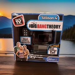 Big Bang Theory Tiny TV Classics Real Working TV & Remote Arcade Toys Brand New!