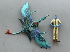 Avatar Lot 2009 Mattel Jake Sully Tan Figure + McFarlane Seze Banshee (No Rider)
