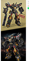 Miniforce Super Cops Justice Titan Black Limited Edition Transformer Robot Full