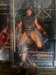 2008 NECA CONAN BARBARIAN MOVIE PIT FIGHTER ACTION FIGURE ARNOLD REEL TOYS