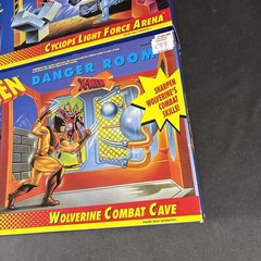 (2) X-MEN DANGER ROOM PLAYSETS WOLVERINE CYCLOPS TOY BIZ VINTAGE NEW SEALED OPEN