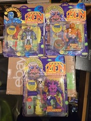 JustToys Zen Intergalactic Ninja Boxed Figure Set Lot w/ Comic Lot of 6