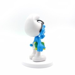 Sbabam Smurfs Series 1 (2016) – Brainy Smurf on Base (9 cm / 3.5″) + Mystery Bag