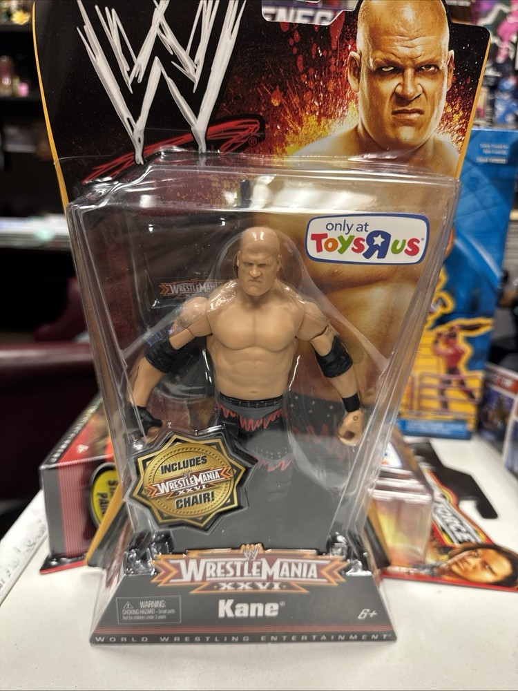 WWE Mattel Basic WrestleMania Heritage Series Kane MOC NIB