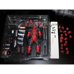 Authentic Revoltech Amazing Yamaguchi Deadpool Ver. 2.5 Kaiyodo Incomplete