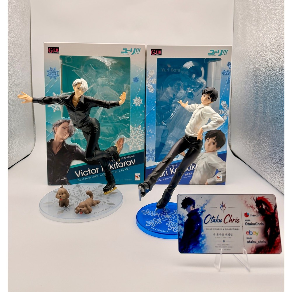 MegaHouse G.E.M. Yuri On Ice Victor Nikiforov Yuri Katsuki Figure Set w/Box
