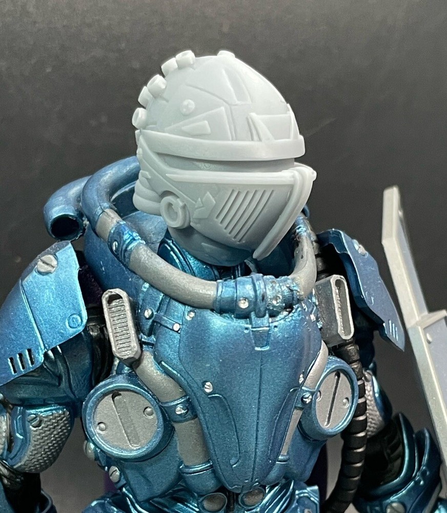 Mythic Legions Cosmic Legions Space Knight Helmet Head Unpainted