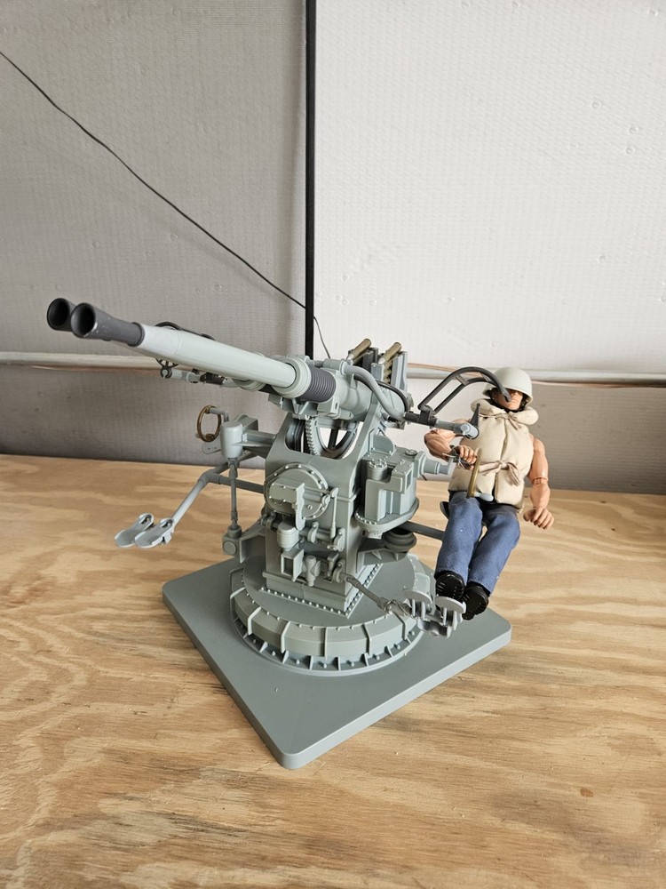 GI Joe Navy Gunner 40mm Twin Mount Anti-Aircraft Action Set