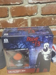 Set Of 3 Friday The 13th Jason Voorhees Collector Box, Hat And Neck Gaiter.