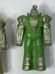 Vintage Robot Pencil Topper Eraser Hong Kong Rubber Warrior Figure