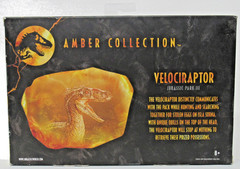 New Sealed Mattel Amber Collection Jurassic Park III Velociraptor 2021