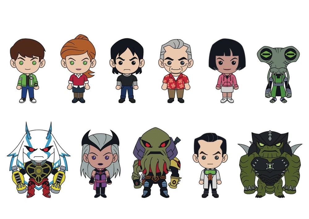 3D Figural Bag Clip Ben 10 Series 1 Pack [1 RANDOM Figure]