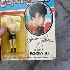 Vintage ERTL Super Stars ROCKY III 3 DieCast Metal 3” Action Figure Die Cast