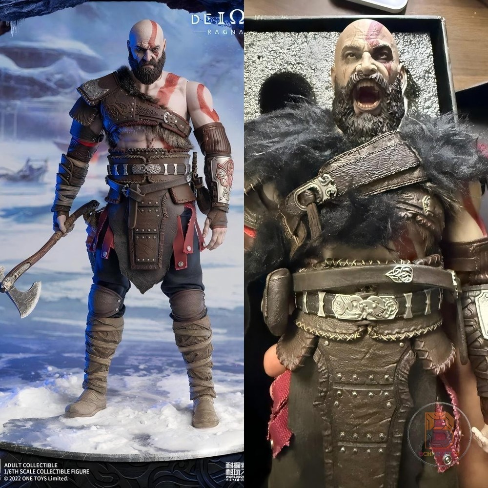 Onetoys OT019 God of War Ragnarok Kratos 1/6 Scale Action Figure Model 34cm H
