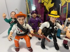 Vintage 1990 Dick Tracy Action Figure Collectors Carrying Case W/9 Figures