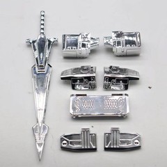 ABS Casting Head Vacuum Metalizing Armor sticker Upgrade Kit For SS86 Megatank