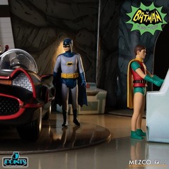 Batman (1966) Classic TV Series Mezco Toyz 5 Points Deluxe Box Batcave Set