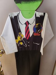 Vintage Dick Tracy Fabric Halloween Costume By Ben Cooper Size 8-10
