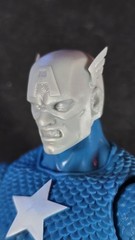 Custom 3D-printed Marvel Legends Marco Checchetto Styled Captain America Heads