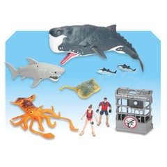 Fun Storm Deep Sea Biology Series Sperm Whale King Octopus Children’s Model Toy