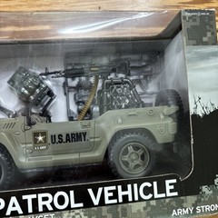 New Excite U.S. Army Military Jeep Patrol Vehicle Soldier Set