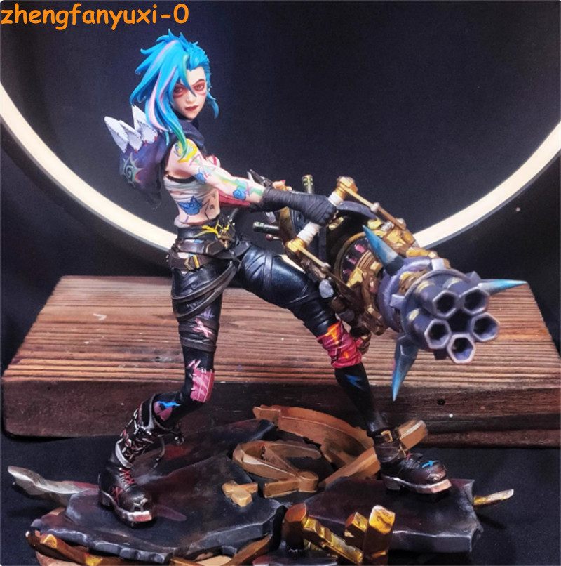 18CM Arcane League of Legends LOL Jinx Statue PVC Figure Model Collectibles Gift